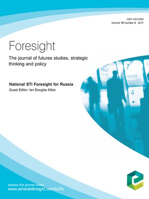 cover image of foresight, Volume 19, Number 5